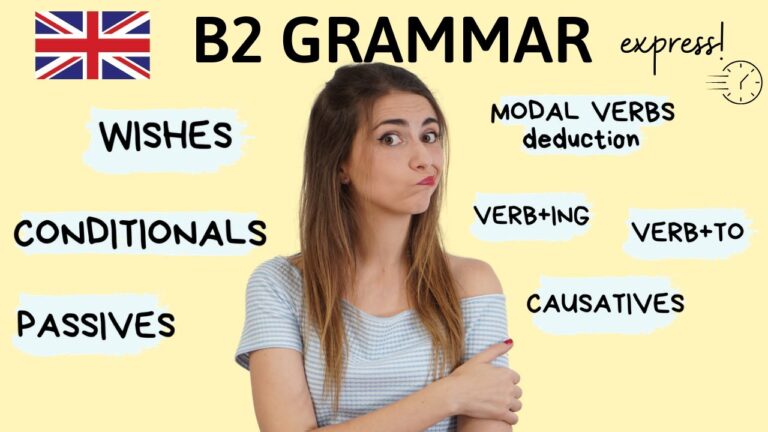 5 ejercicios de gramática en inglés nivel B2 para mejorar tu fluidez