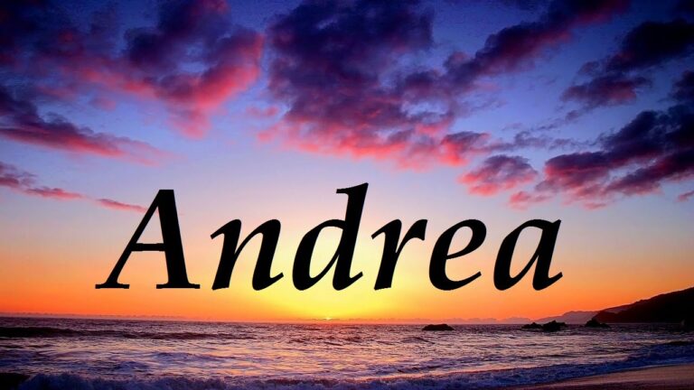 El origen del nombre Andrea